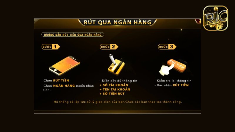 Chuyển tiền thưởng về tài khoản ngân hàng thuận tiện
