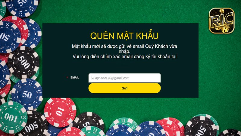 Sử dụng tính năng “Quên mật khẩu” khi cần